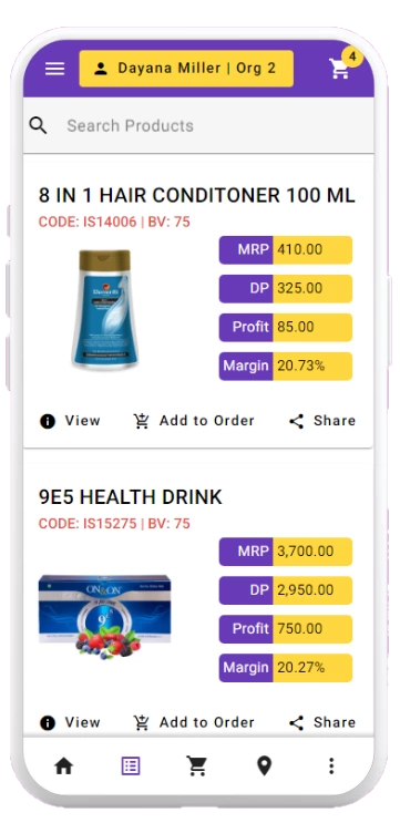 Products details and Price list